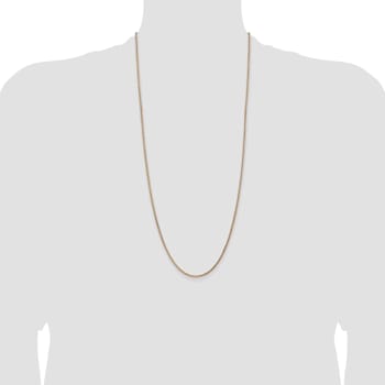 14k Yellow Gold 1.8mm Solid Diamond Cut Wheat Chain 30 inches