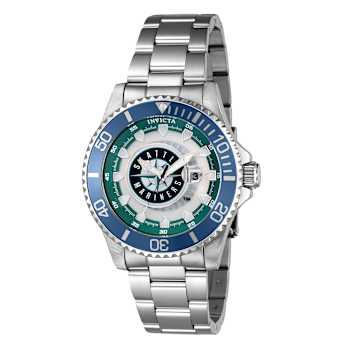 Invicta MLB 47mm Green, Orange, White, White, Blue Dial Stainless Steel
Band Quartz Watch