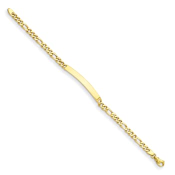 14K Yellow Gold 4.8mm ID Figaro 7.5-inch Bracelet