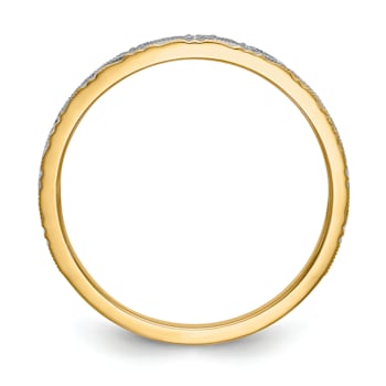 14K Yellow Gold AA Quality Ladies Wedding Band