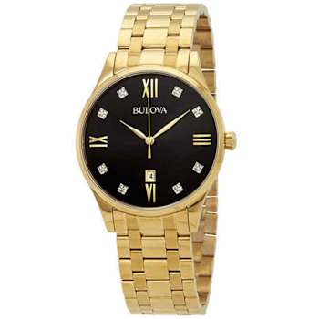 Bulova Men's Classic Yellow Stainless Steel Watch