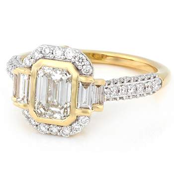 Sparkling Lab-Grown Diamond Halo Ring In 14K Gold
