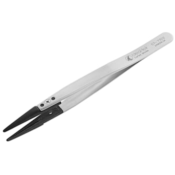Ideal-Tek replaceable plastic tip tweezers with groove