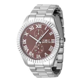 Invicta Specialty 43mm Copper Color Dial Stainless Steel Quartz Watch