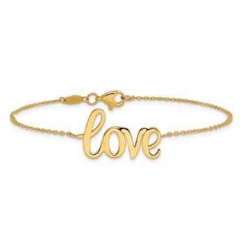 10k Yellow Gold Polished LOVE Bracelet