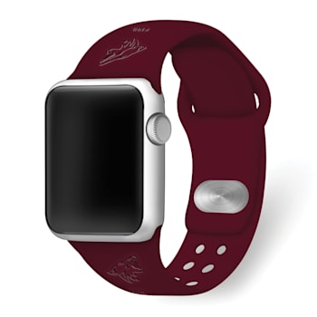 Gametime NHL Arizona Coyotes Debossed Silicone Apple Watch Band (42/44mm
M/L). Watch not included.