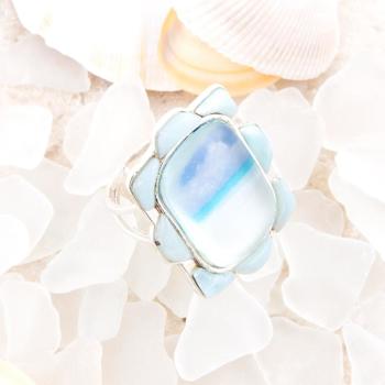 Barse Jewelry Blue Larimar Sterling Silver Scenic Beach Ring