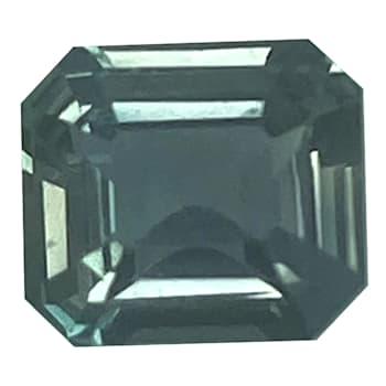 Green Sapphire 6x5.3mm Emerald Cut 1.02ct