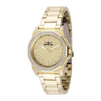 Invicta Speedway 34mm Yellow Stainless Steel Band Quartz Watch