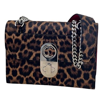 Christian Louboutin Elisa Calf Empire Leopard Bag