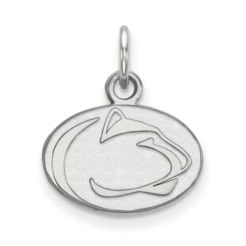 Rhodium Over Sterling Silver LogoArt Penn State University Extra Small Pendant
