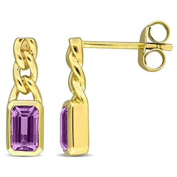 Amethyst 14K Yellow Gold Earrings 0.60ctw