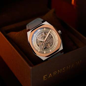 Thomas Earnshaw Discovery Drake Skeleton Gray Dial Gray Stainless Steel
Band Automatic Watch