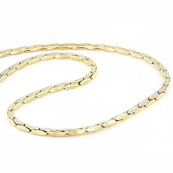 Cardano Chain And Bracelet Set In 18K Gold Over Bronze