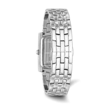 Mens Charles Hubert Solid Stainless Steel Black Dial 26x31mm Watch