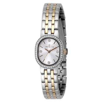 Invicta Angel 20mm White Dial Two-Tone Stainless Steel Bracelet Watch
