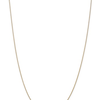 14k Yellow Gold 0.85mm Solid Diamond-Cut Spiga 24 Inch Chain