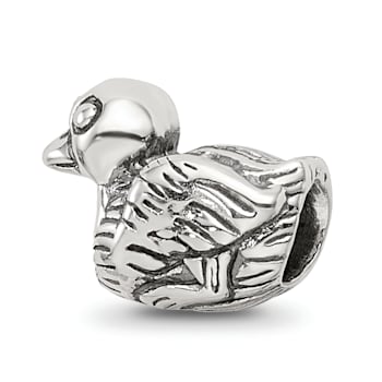 Sterling Silver Duck Bead