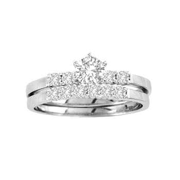 0.55ctw Diamond Engagement Ring in 14k White Gold