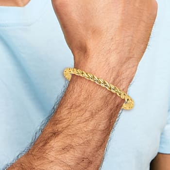 14K Yellow Gold Polished Fancy Twist Bracelet