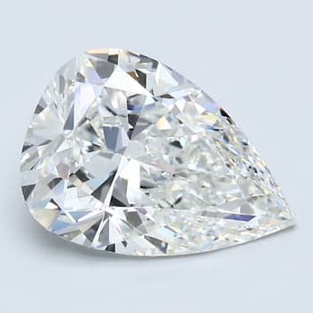 4.03ct White Pear Mined Diamond H Color, VS1, GIA Certified