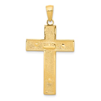 14K Yellow Gold Crucifix Pendant