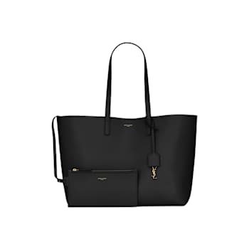 Yves Saint Laurent East-West Shopping Tote in Black