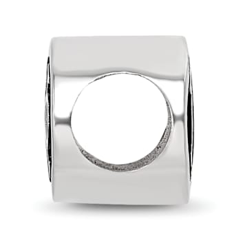 Sterling Silver LogoArt 15.25mm Pi Beta Phi Oval Greek Letters Bead