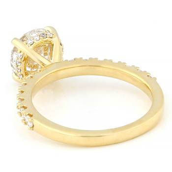 Lab-Grown Diamond Solitaire Ring In 14K Yellow Gold 2.50ctw