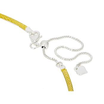 Textured Diamond-Cut Omega Chain Necklace In 18K Gold Over Sterling Silver