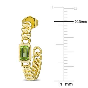 Peridot 14K Yellow Gold Earrings 0.68ctw