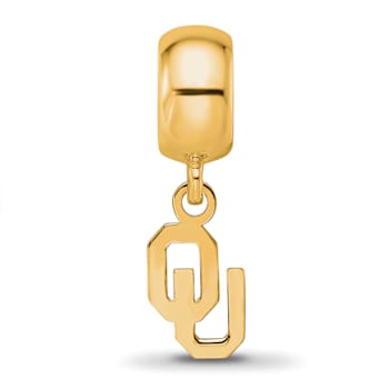 14K Yellow Gold Over Sterling Silver LogoArt University of Oklahoma
Extra Small Dangle Bead