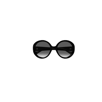 Gucci Round Sunglasses Black/Gray Gradient 56mm