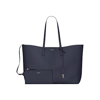 Yves Saint Laurent East-West Shopping Tote in Navy