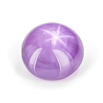 Purple Star Sapphire Unheated 9.3x8.6mm Oval Cabochon 5.29ct