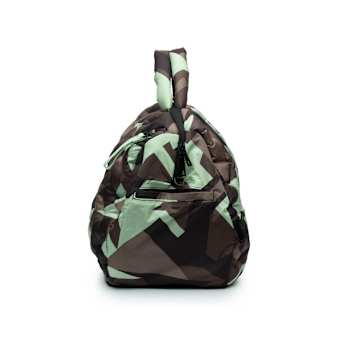 GO Dash Dot Puffle Handbag in Camo Mint