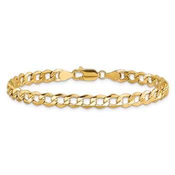 10k Yellow Gold 5.25mm Curb Link Bracelet