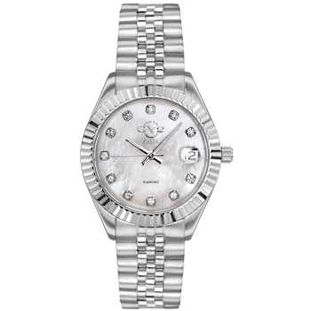 GV2 Naples White Dial Stainless Steel Bracelet Watch