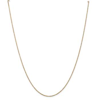 14k Yellow Gold 0.7mm Solid Rope 22 Inch Chain
