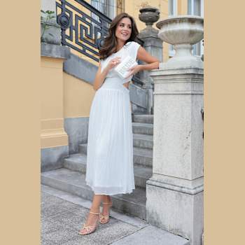 Shiraleah Bride Pearl Minaudiere, Ivory