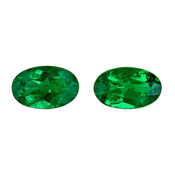 Emerald 5x3mm Oval Matched Pair 0.44ctw