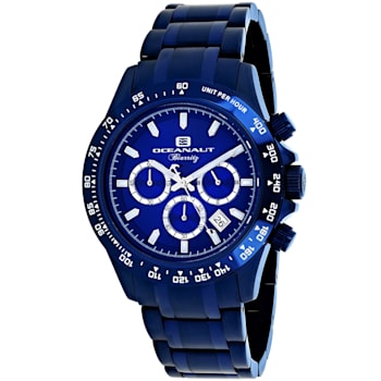 Oceanaut Men's Biarritz Blue Dial and Bezel, Blue Stainless Steel Watch