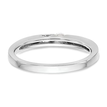 Rhodium Over 14K White Gold First Promise Diamond Promise/Engagement
Ring 0.10ctw