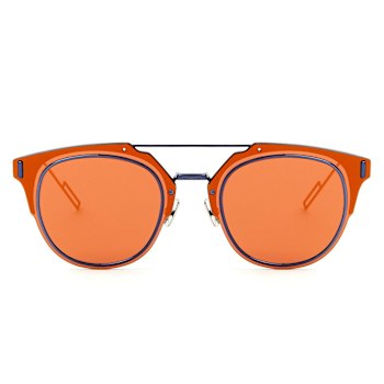 Christian Dior Homme Composite 1.F Men's Blue Frame/ Orange Lens Sunglasses