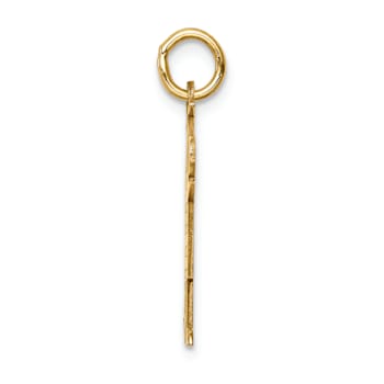 14k Yellow Gold Satin Boy with Hat Kid Charm