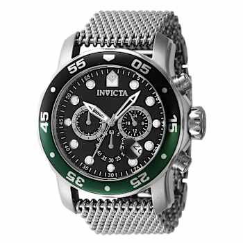 Invicta Pro Diver 48mm Black and Green Two-tone Bezel Stainless Steel
Quartz Watch