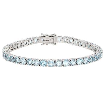 Sky Blue Topaz Tennis Bracelet