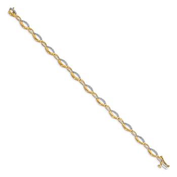 14k Yellow Gold and 14k White Gold with Rhodium over 14k Yellow Gold
Diamond Bracelet