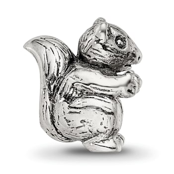 Sterling Silver Squirrel Bead