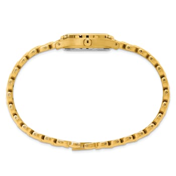 Ladies Charles Hubert Gold-finish White Dial Watch